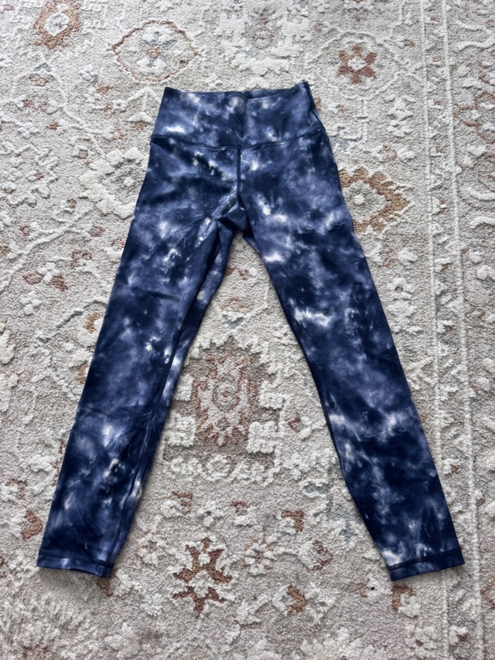 Banana Republic Navy and White High-Rise Leggings